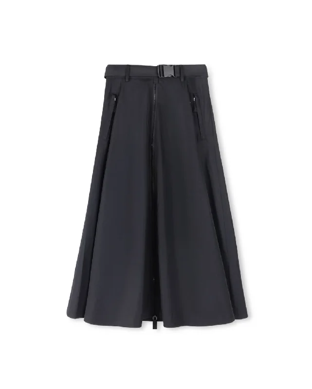 Rain Coat Zipper Detailed Skirt