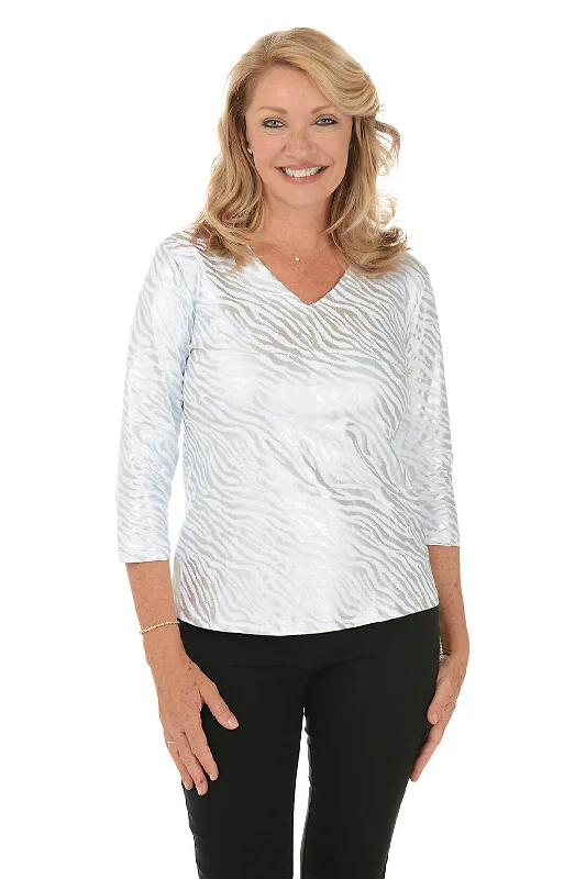 Silver Tiger Classic UPF50+ V-Neck Top