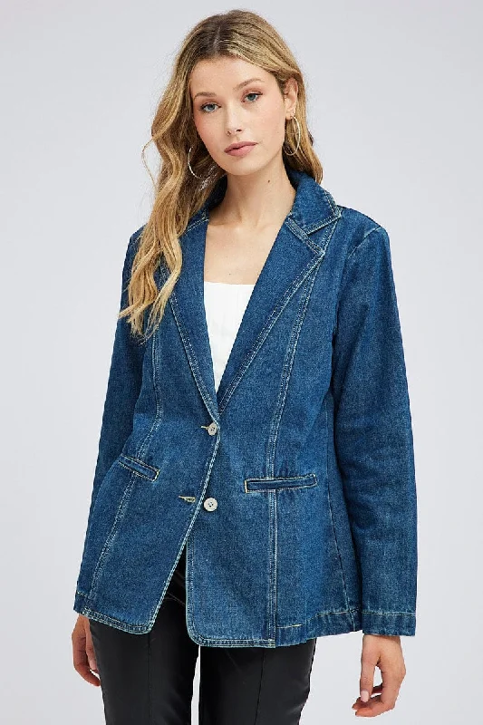 Denim Denim Jacket Long Sleeve