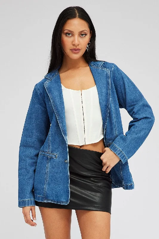 Denim Denim Jacket Long Sleeve