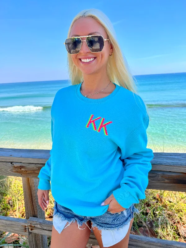 Initial Blue Crush Sweatshirt