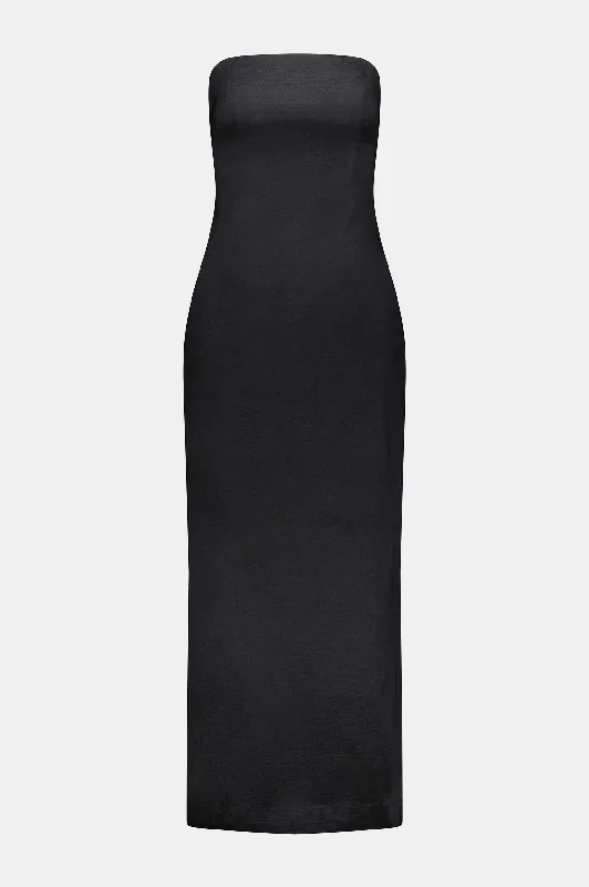 Strapless Long Dress in Black