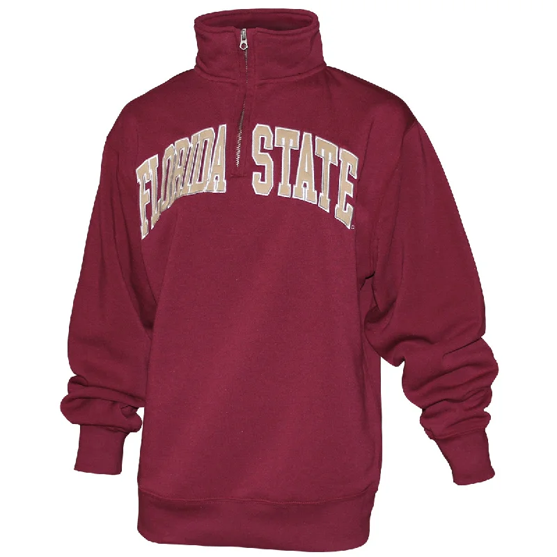 ZooZatz Women's Florida State 1/4 Zip Fleece - Garnet