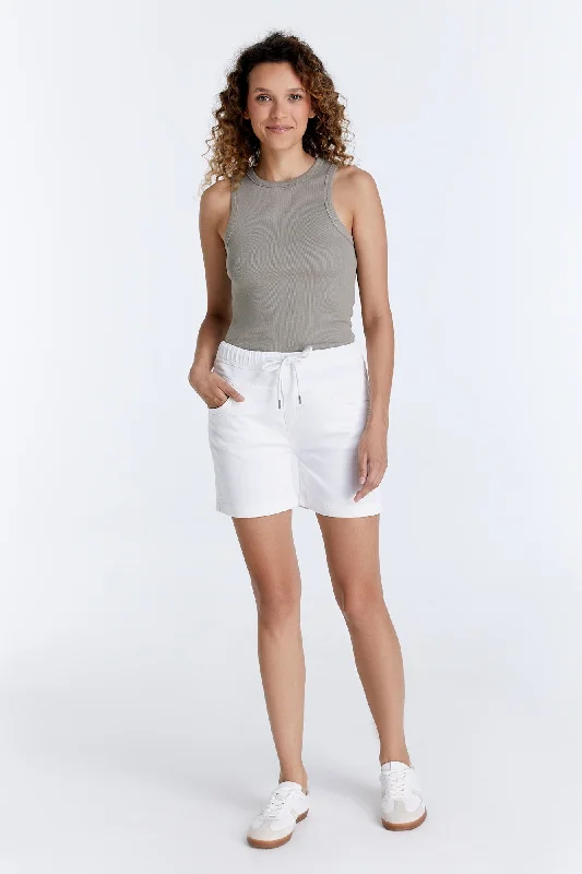 Alice  Jogger Short - White