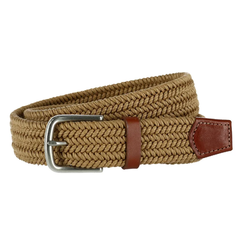 Boca Braided Waxed Cotton Stretch Belt