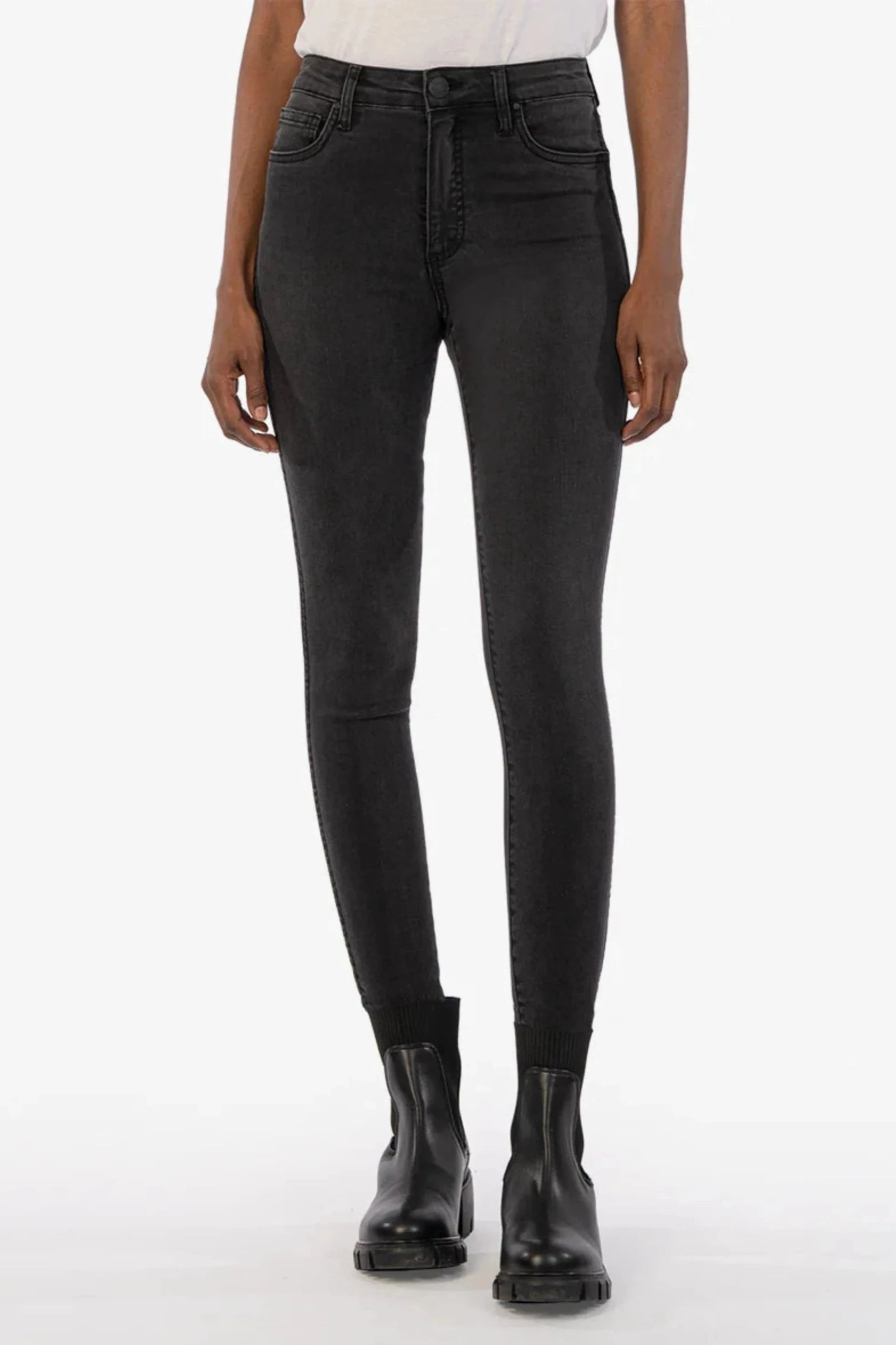 Donna High Rise Ankle Skinny