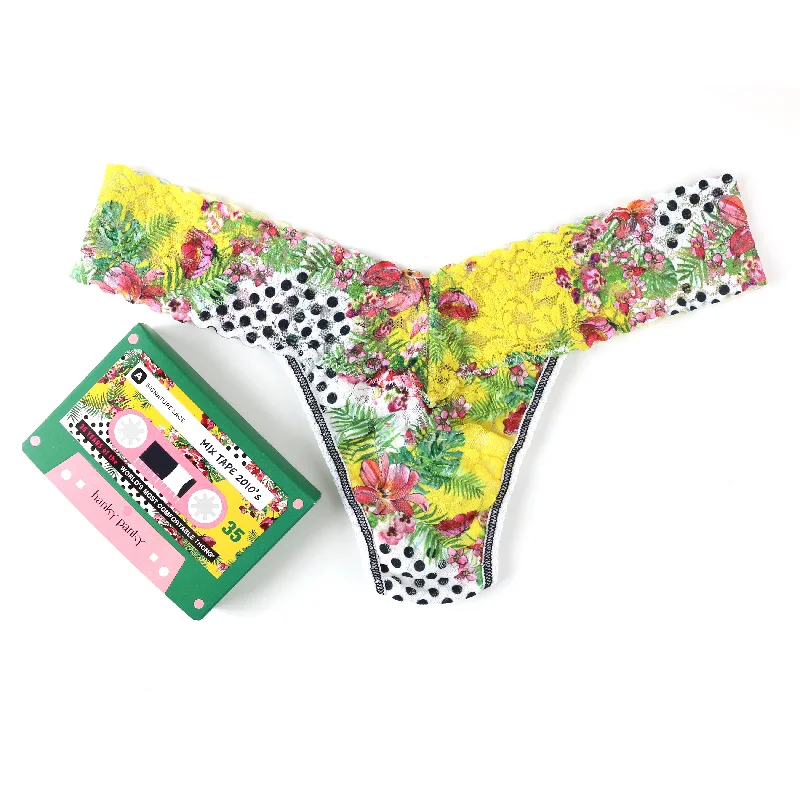 Petite Signature Lace Low Rise Thong | Multi Color