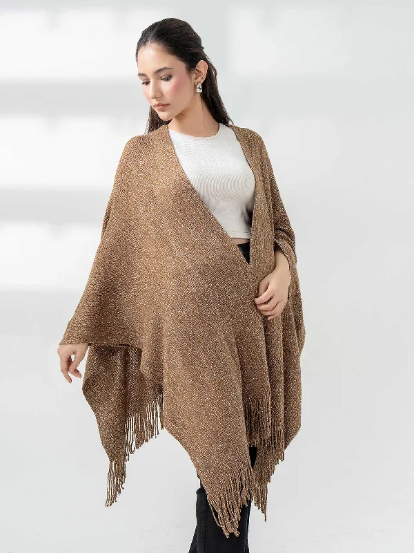 Sparkle Wool Cape Shawl