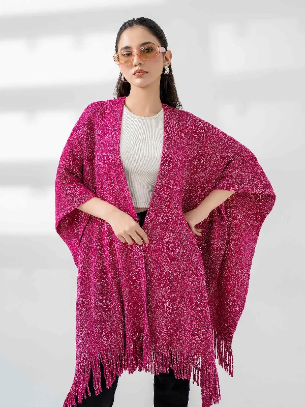 Sparkle Wool Cape Shawl