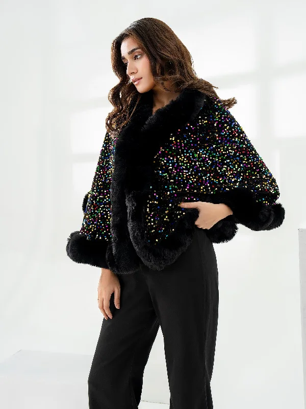 Sequin Cape Shawl