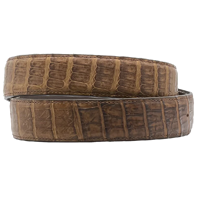 Mad Dog Brown Crocodile Belt Straps