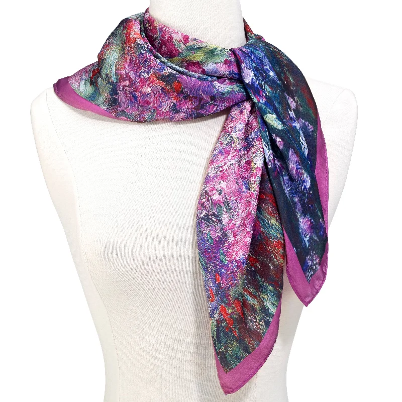 Monet Garden Square Scarf