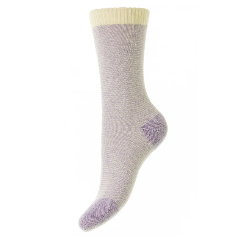 Aria Cashmere Sock - Lilac