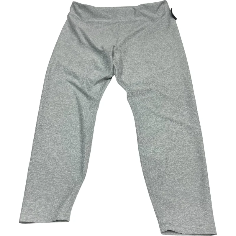 Athletic Leggings By Old Navy In Grey, Size: 1x