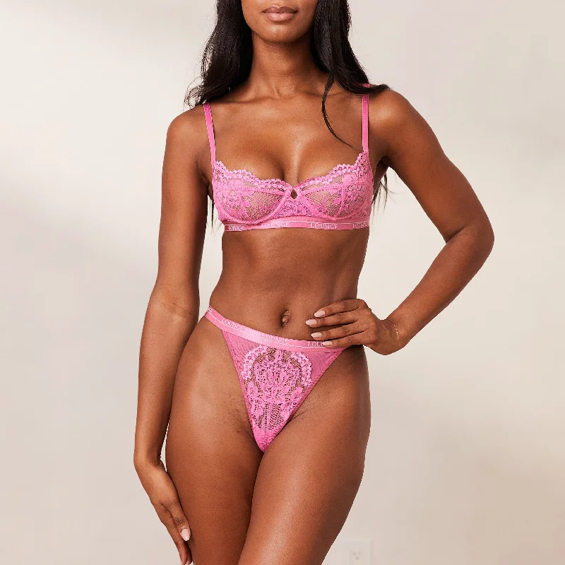 Blossom Balcony Bra  - Hot Pink