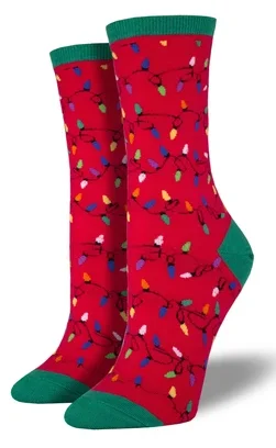 Women's Christmas Lights Socks