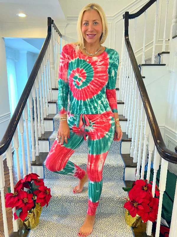 Christmas Swirl Pajama Set