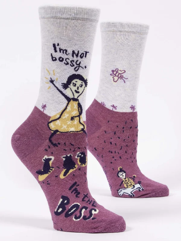 I'm Not Bossy. I'm The Boss W-Crew Socks