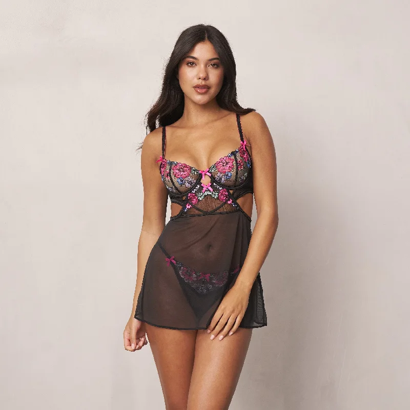 Inara Babydoll (Set) - Black