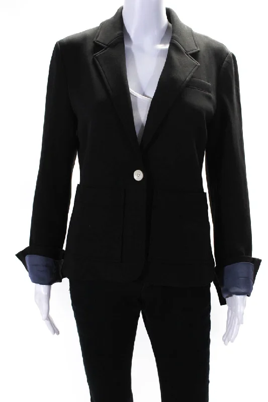 Proenza Schouler Womens Jersey Suiting Blazer Jacket Black