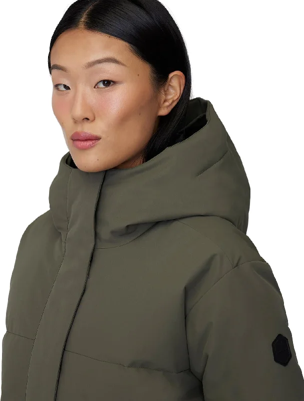 Ines Hooded Down Winter No Fur Jacket - Oversized - Women's|-|Manteau d'hiver en duvet à capuchon sans fourrure Ines - Surdimensionnée - Femme