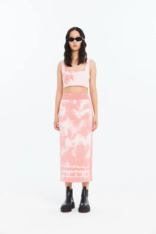 REESE ECO "TIE DYE" MIDI SKIRT