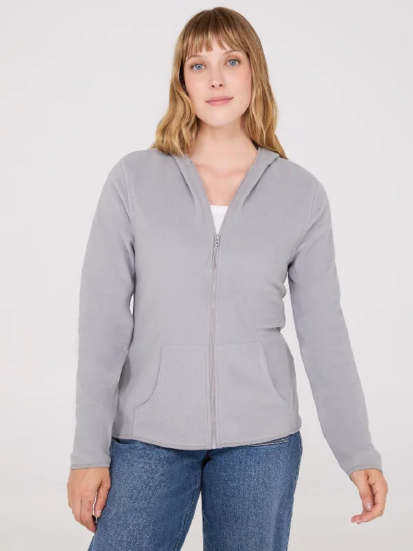 Full-Zip Polar Fleece Hoodie