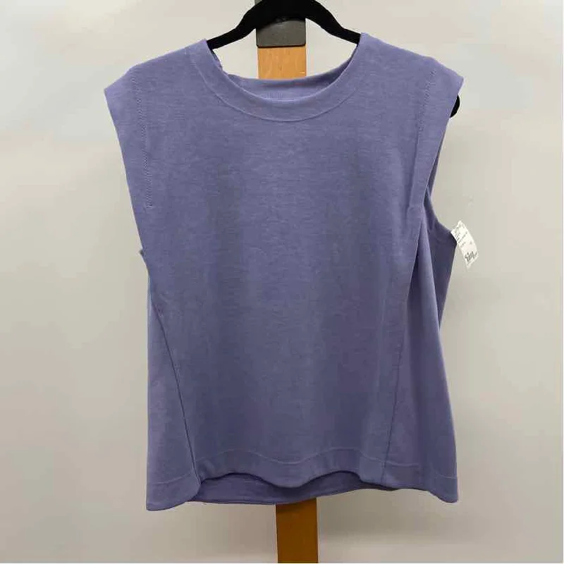 Athleta Women's Size M Lavender Solid Sleeveless Shirt