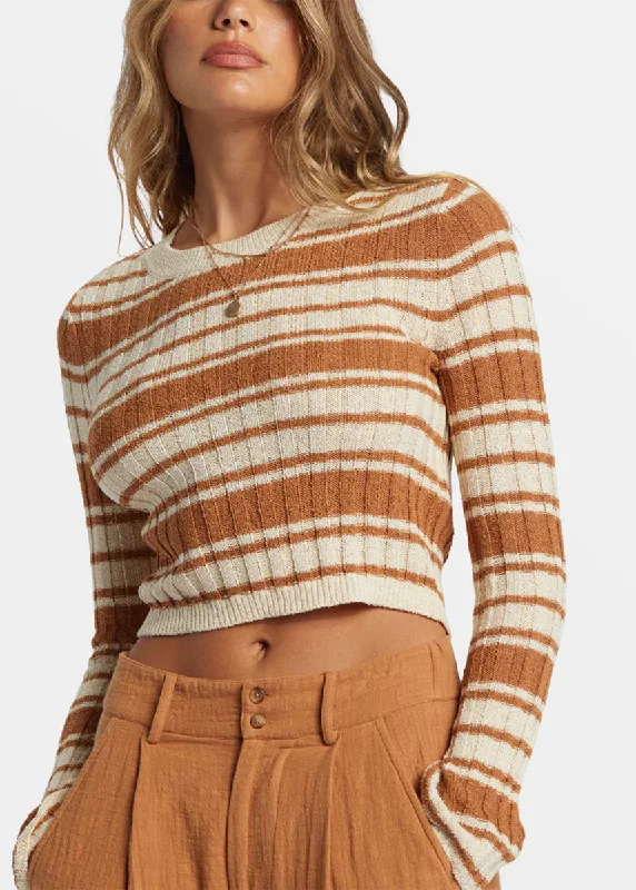 Clare Crewneck Sweater - Sandalwood